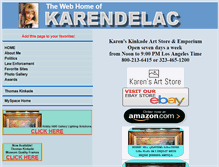 Tablet Screenshot of karendelac.com